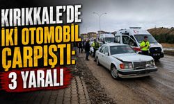 Kırıkkale’de iki otomobil çarpıştı: 3 yaralı