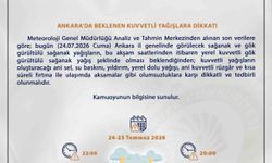 Meteoroloji'den sağanak uyarısı