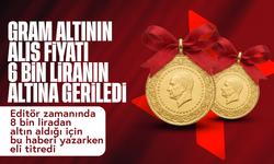 Gram altının alış fiyatı 6 bin liranın altına geriledi