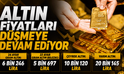 Altın fiyatları düşmeye devam ediyor