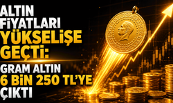 Altın fiyatlarında yükselişe geçti: Gram altın 6 bin 250 TL'ye çıktı