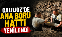 Çalılıöz'de ana boru hattı yenilendi