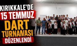Kırıkkale'de 15 Temmuz Dart Turnuvası düzenlendi