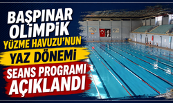 Başpınar Olimpik Yüzme Havuzu'nun yaz dönemi seans programı açıklandı