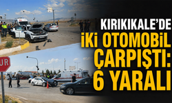 Kırıkkale'de iki otomobil çarpıştı: 6 yaralı