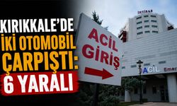 Kırıkkale'de iki otomobil çarpıştı: 6 yaralı!