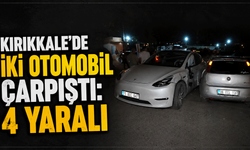Kırıkkale’de iki otomobil çarpıştı: 4 yaralı