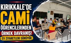 Kırıkkale'de cami öğrencilerinden örnek davranış! Ev ziyaretleri sürüyor