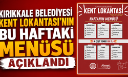 Kırıkkale Kent Lokantası'nda Haftanın Menüsü Belli Oldu