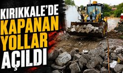 Kırıkkale'de kapanan yollar açıldı