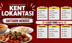 Kırıkkale Kent Lokantası’nda yeni haftanın menüsü belli oldu