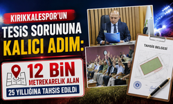 Kırıkkalespor'un tesis sorununa kalıcı adım: 12 bin metrekarelik alan 25 yıllığına tahsis edildi