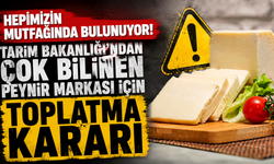 Tarım Bakanlığı'ndan çok bilinen peynir markası için toplatma kararı