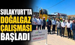 Sulakyurt’ta doğalgaz çalışması başladı