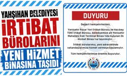 Yahşihan Belediyesi irtibat bürolarını yeni hizmet binasına taşıdı