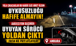 Direksiyon başında uyuyan sürücü yoldan çıktı, facia kıl payı atlatıldı
