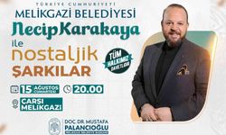Çarşı Melikgazi'de nostalji rüzgarı: Necip Karakaya sahne alıyor