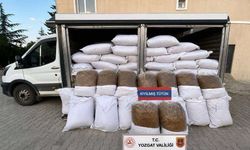Piyasa değeri 1 milyon 440 bin lira olan kaçak tütün ele geçirildi