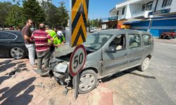 Ters yöne giren otomobil kazaya neden oldu