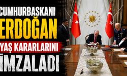 Cumhurbaşkanı Erdoğan YAŞ kararlarını imzaladı