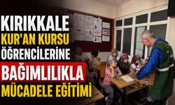 Kırıkkale Kur'an Kursu öğrencilerine bağımlılıkla mücadele eğitimi