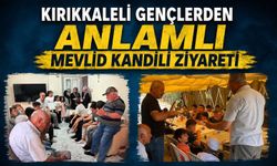 Kırıkkaleli gençlerden anlamlı Mevlid Kandili ziyareti