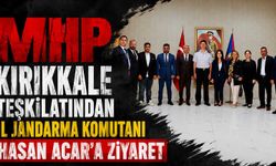 MHP Kırıkkale teşkilatından İl Jandarma Komutanı Hasan Acar'a ziyaret