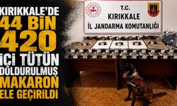 Kırıkkale’de 44 bin 420 içi tütün doldurulmuş makaron ele geçirildi