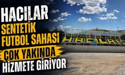 Hacılar Sentetik Futbol Sahası çok yakında hizmete giriyor
