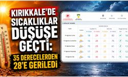 Kırıkkale’de sıcaklıklar düşüşe geçti: 35 derecelerden 28’e geriledi