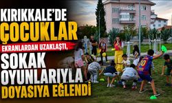 Kırıkkale’de çocuklar ekranlardan uzaklaştı, sokak oyunlarıyla doyasıya eğlendi