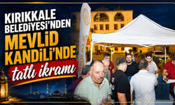 Kırıkkale Belediyesi’nden Mevlid Kandili’nde tatlı ikramı