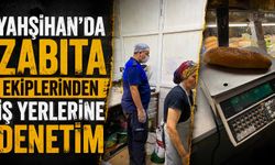 Yahşihan’da zabıta ekiplerinden iş yerlerine denetim