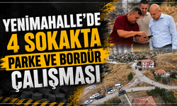 Yenimahalle’de 4 sokakta parke ve bordür çalışması