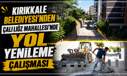 Kırıkkale Belediyesi'nden Çalılıöz Mahallesi'nde yol yenileme çalışması