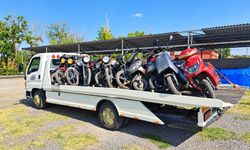 16 motosiklet trafikten men edildi