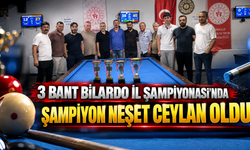 3 Bant Bilardo İl Şampiyonası’nda şampiyon Neşet Ceylan oldu