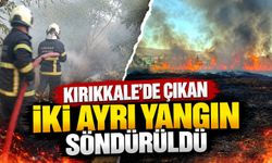 Kırıkkale'de çıkan iki ayrı yangın söndürüldü