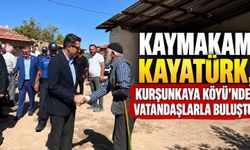 Kaymakam Kayatürk, Kurşunkaya Köyü’nde vatandaşlarla buluştu