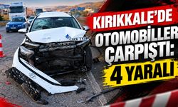 Kırıkkale'de otomobiller çarpıştı: 4 yaralı