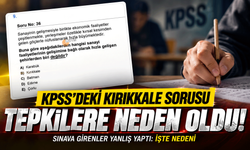 KPSS’de 'Kırıkkale' sorusuna tepki