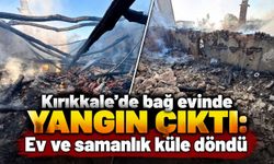 Kırıkkale’de bağ evinde yangın çıktı: Ev ve samanlık küle döndü