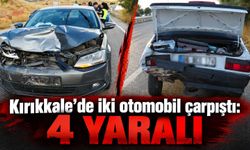Kırıkkale’de iki otomobil çarpıştı: 4 yaralı