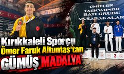 Kırıkkaleli sporcu Ömer Faruk Altuntaş’tan gümüş madalya