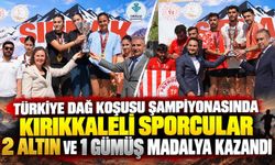 Türkiye Dağ Koşusu Şampiyonasında Kırıkkaleli sporcular 2 altın ve 1 gümüş madalya kazandı