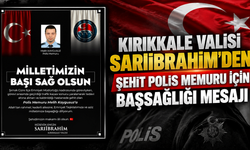 Kırıkkale Valisi Sarıibrahim'den Şehit Polis Memuru İçin Başsağlığı Mesajı