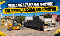 Osmangazi Mahallesi’nde kaldırım çalışmaları sürüyor