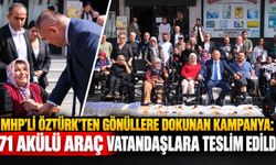 MHP’li Öztürk’ten gönüllere dokunan kampanya: 71 akülü araç vatandaşlara teslim edildi