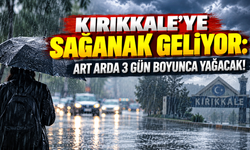 Kırıkkale'ye sağanak geliyor: Art arda 3 gün boyunca yağacak!