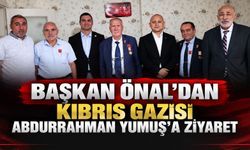 Başkan Önal’dan Kıbrıs Gazisi Abdurrahman Yumuş’a ziyaret